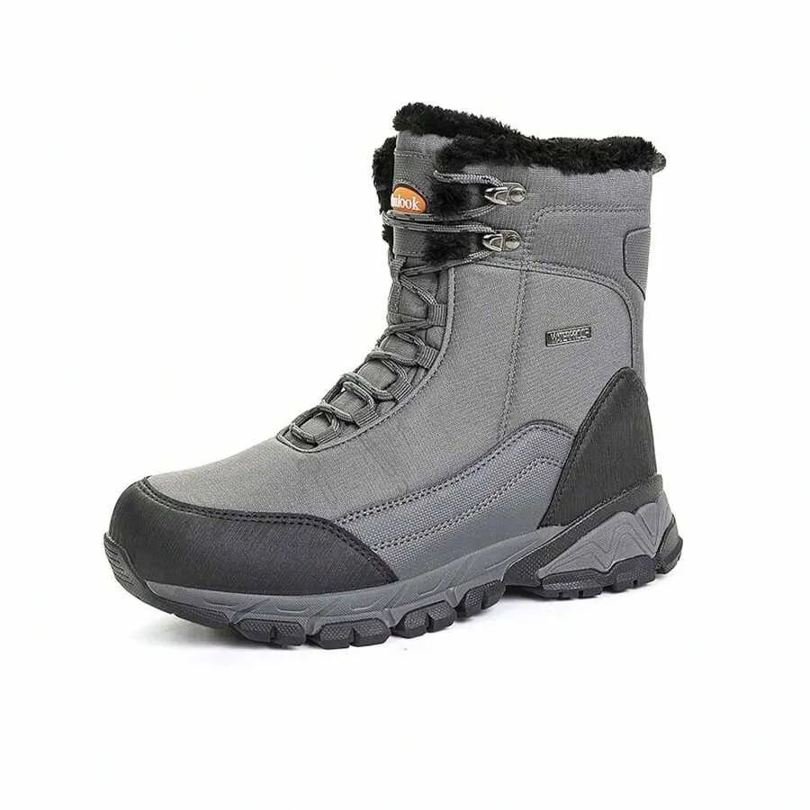 Men's All-Weather Winter Boots, Waterproof Hiking Shoes for Rugged Outdoor Use