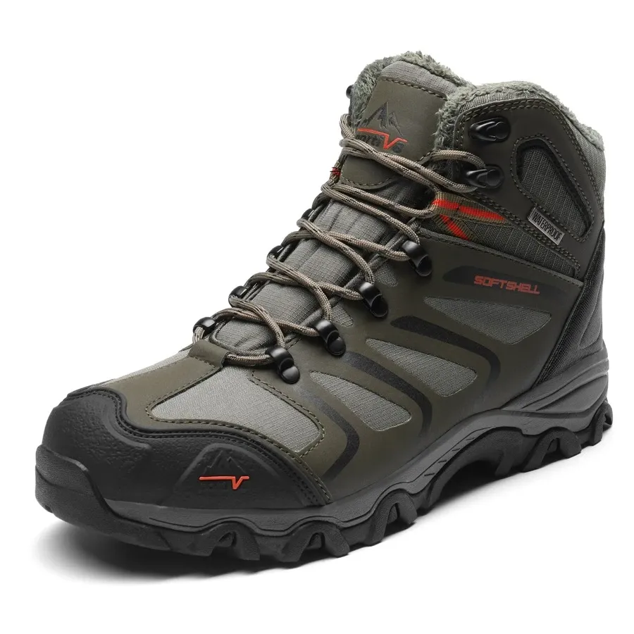 Men's Outdoor Winter Boots, Waterproof Hiking Shoes for Cold Weather Adventures