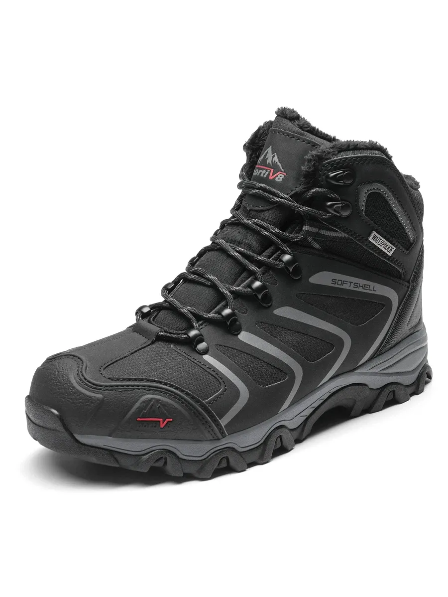 Men's Waterproof Winter Hiking Boots, Durable Outdoor Shoes for All Terrains